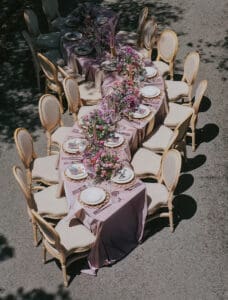 Spring Reception Inspiration, Serpentine Tablescape, drone and digial by Jenn Justice Photography